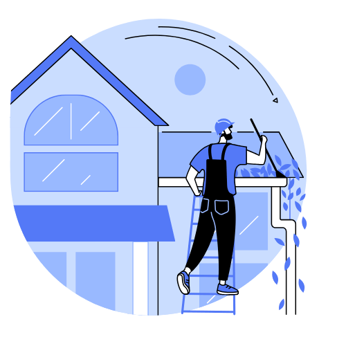 gutter cleaning icon