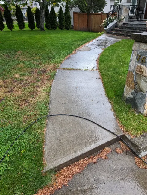sidewalk before
