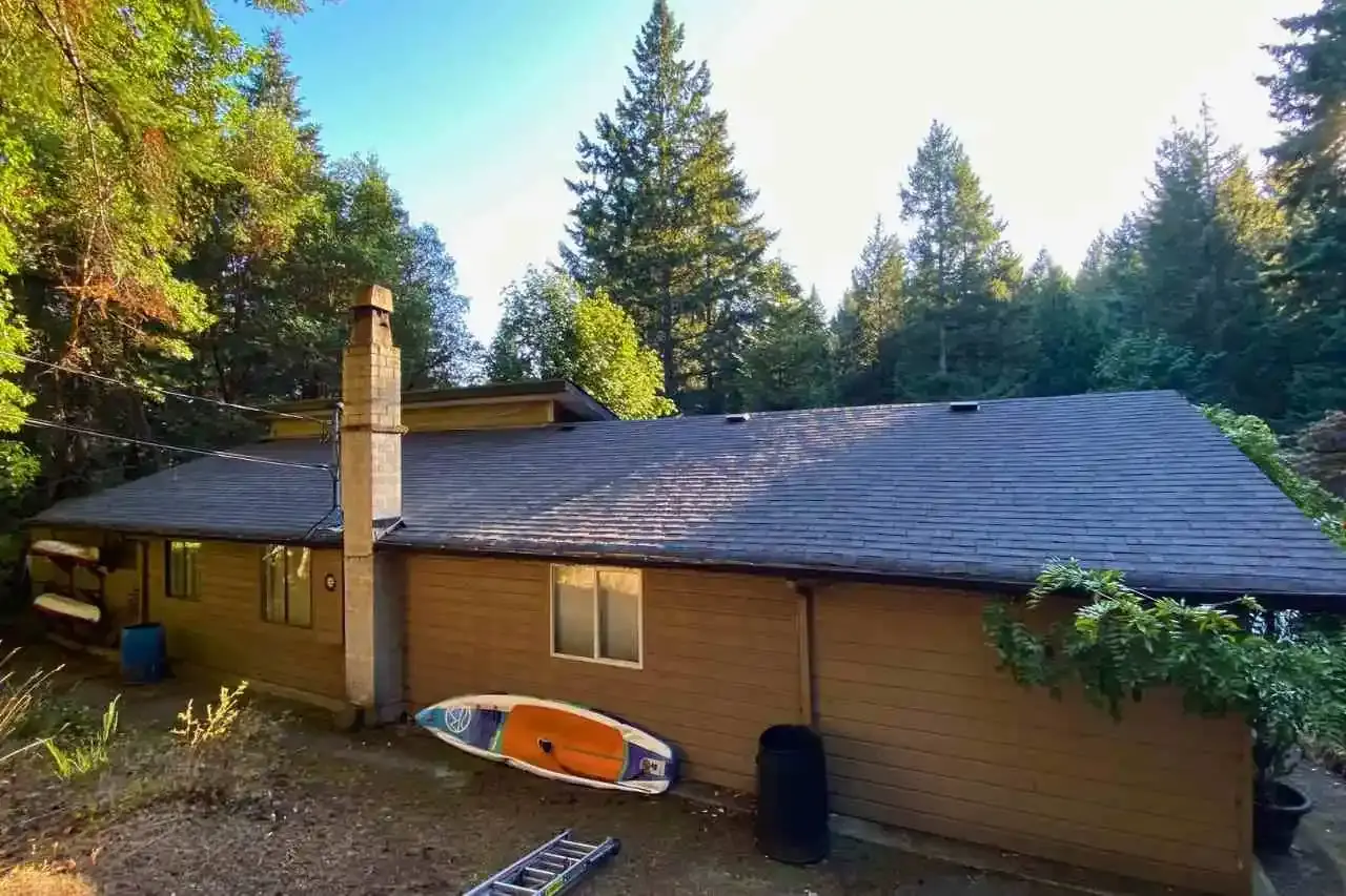 Roof after professional low-pressure cleaning